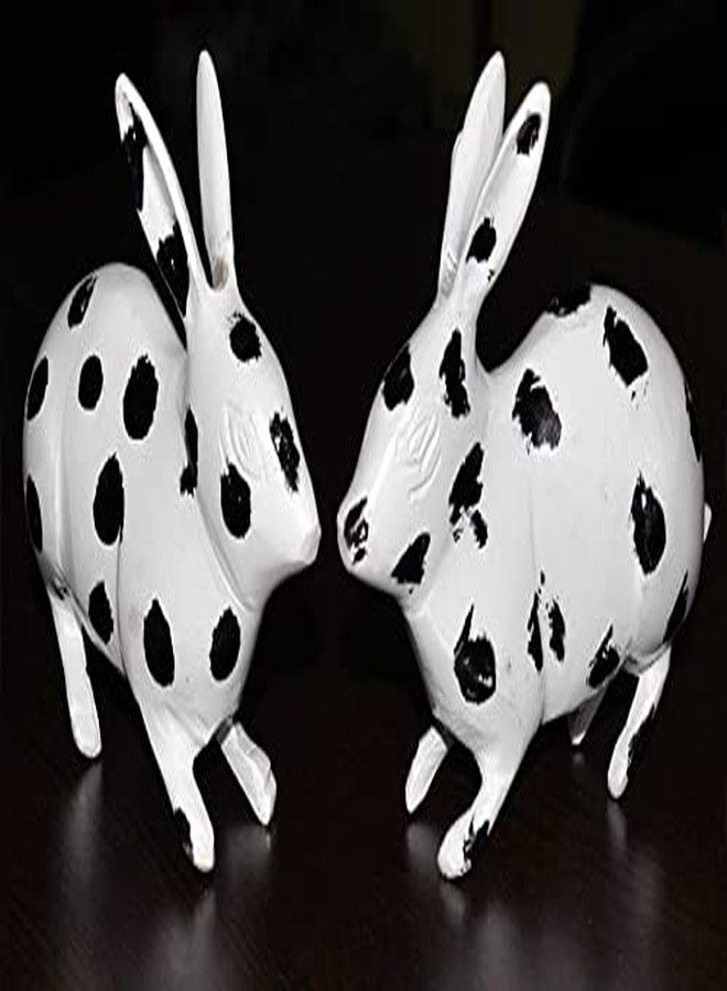 Crystu Black & White Pure Brass Rabbit Pair Vastu Accessory Crafted to Symbolize Fertility Harmony and Prosperity Weight 400 Gram - Image 5